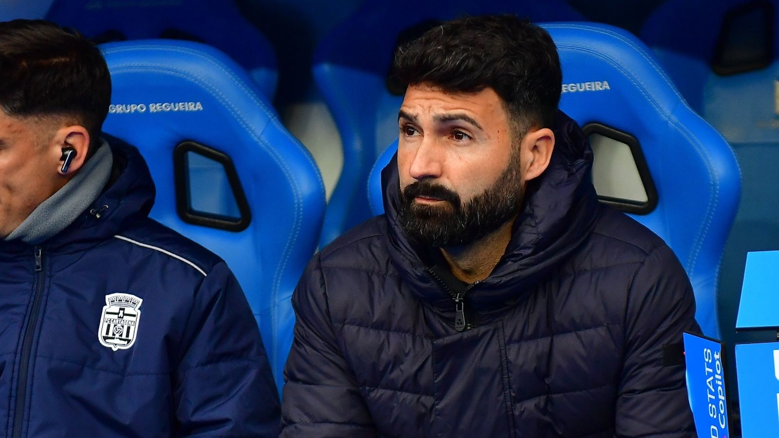 El preparador madrileño, en la visita del Efesé a Riazor.