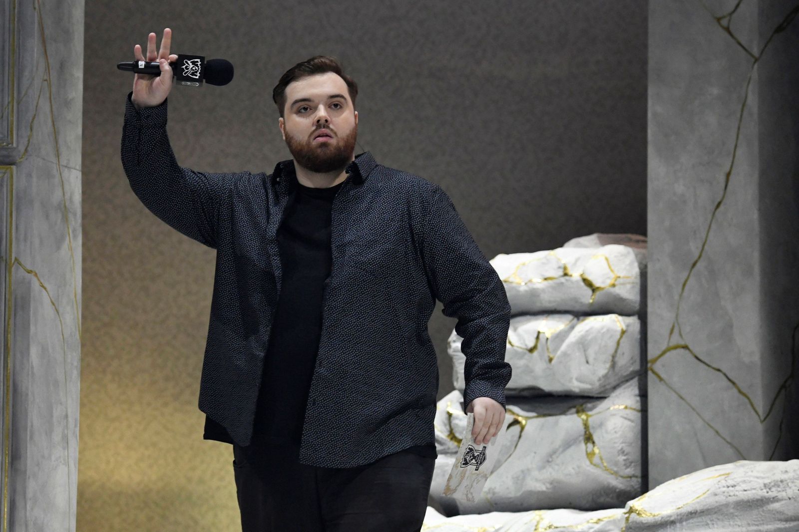 Ibai Llanos, en un acto público.