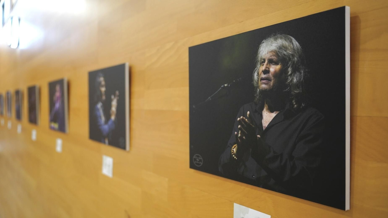 Fotos de la masterclass de baile flamenco impartido por La Lupi y de la exposición "10 años cantando a Paco" de José Mera