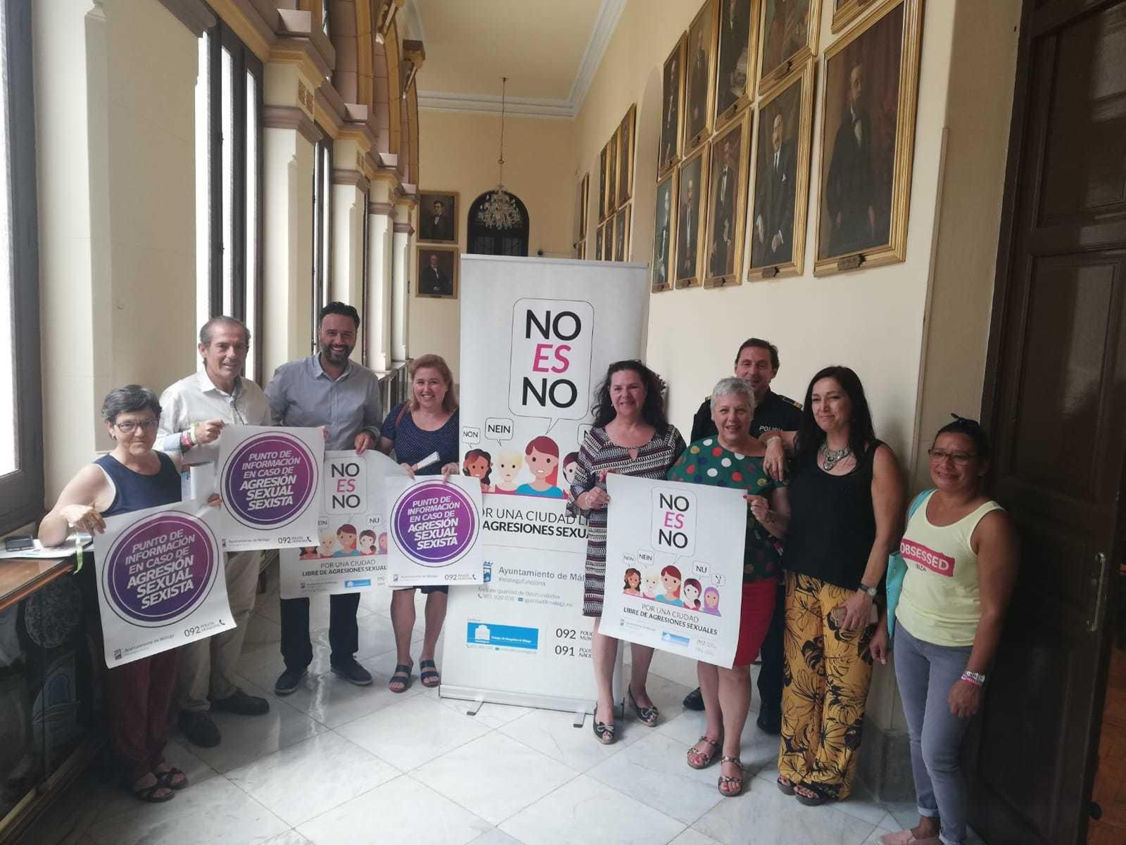 Presentación de la campaña 'No es no' en el Ayuntamiento de Málaga Presentación de la campaña 'No es no' en el Ayuntamiento de Málaga