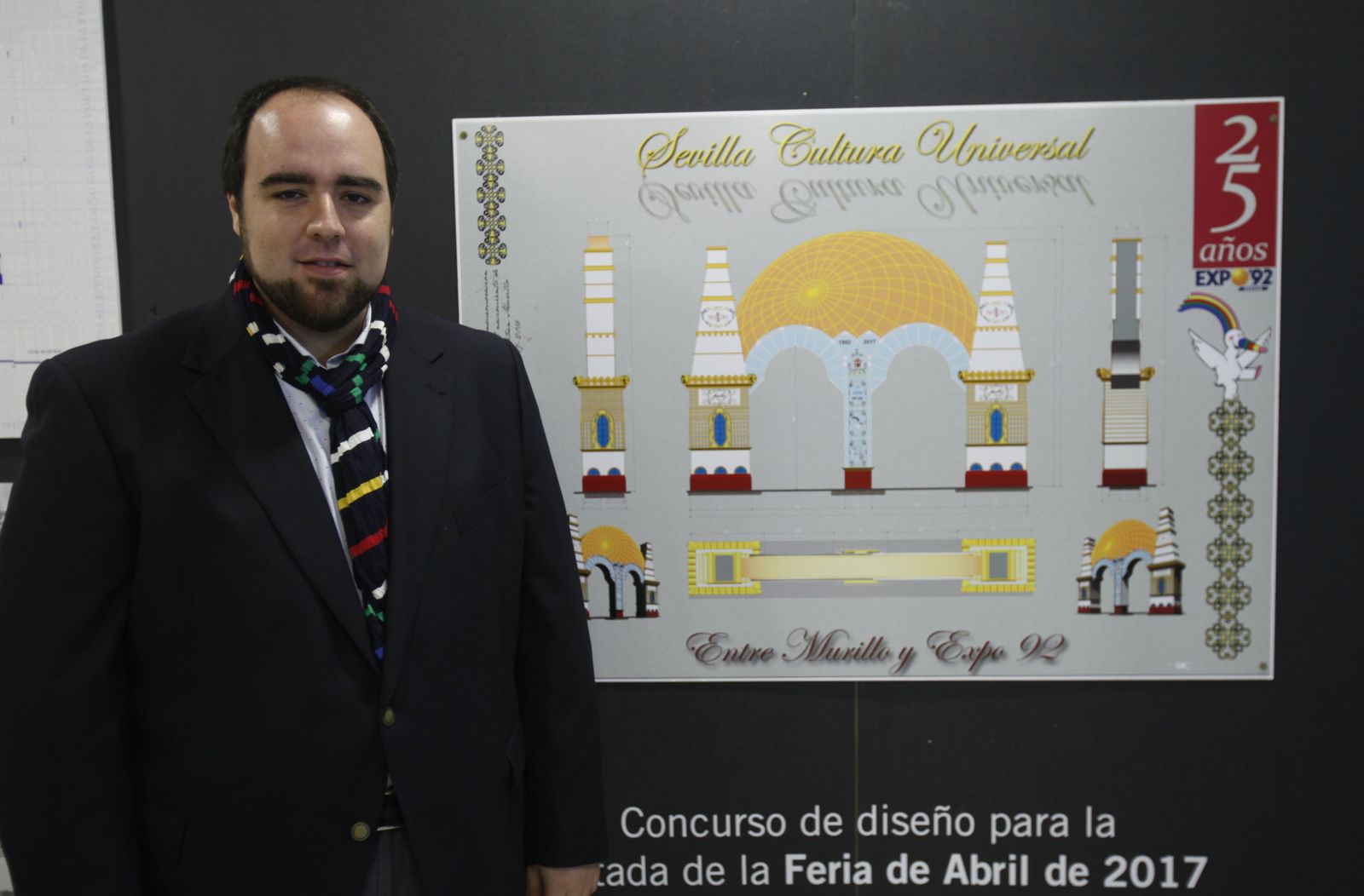 La exposición de las portadas de la Feria 2017.