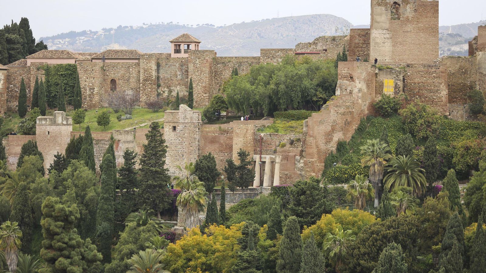 Vista de la Alcazaba de Málaga.