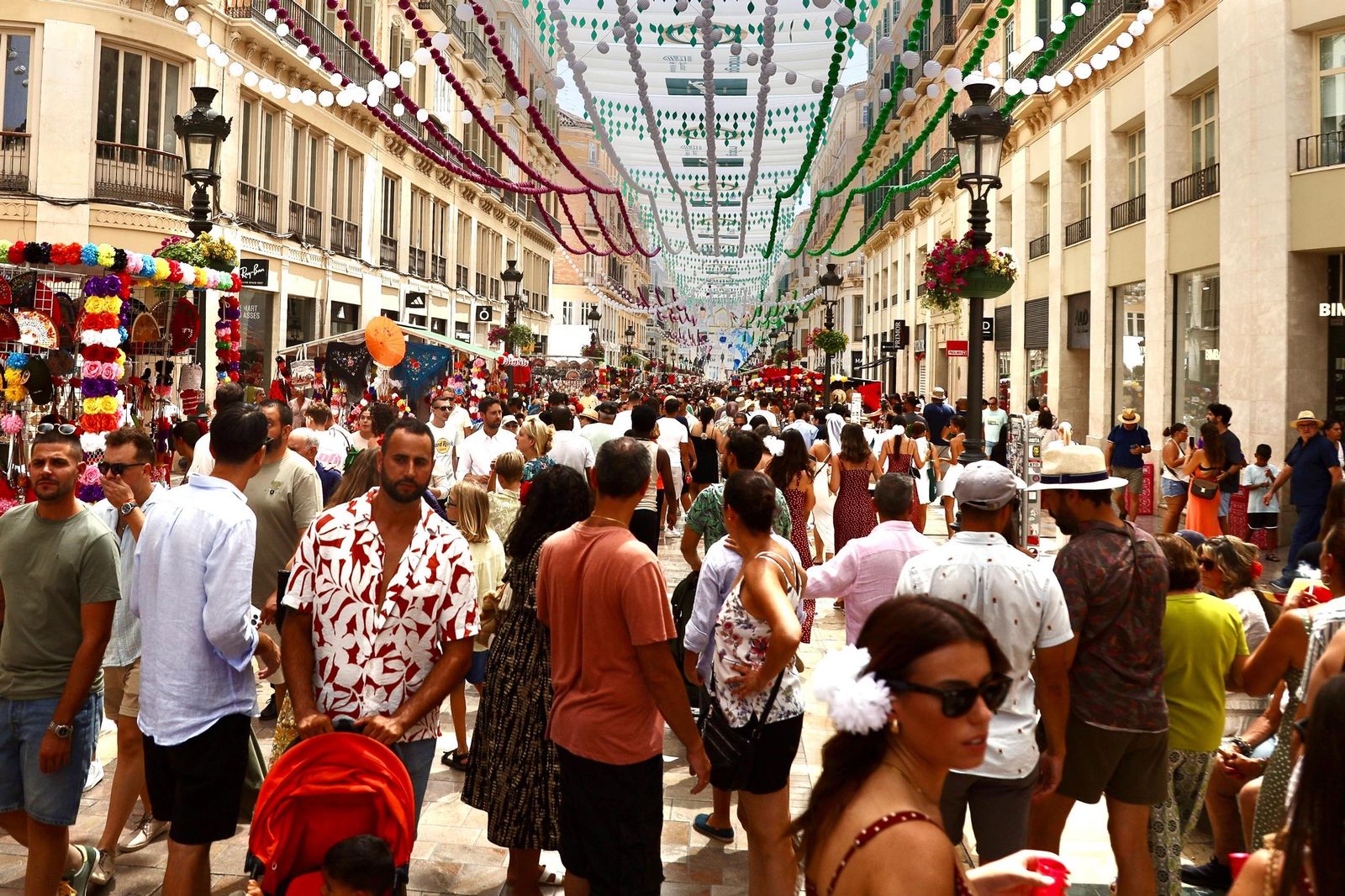 El primer día de Feria de Málaga en el Centro, en imágenes