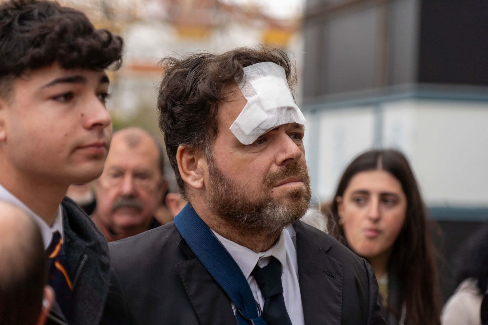 Fotografías del ambiente previo a la Misa funeral por las víctimas del accidente ferroviario