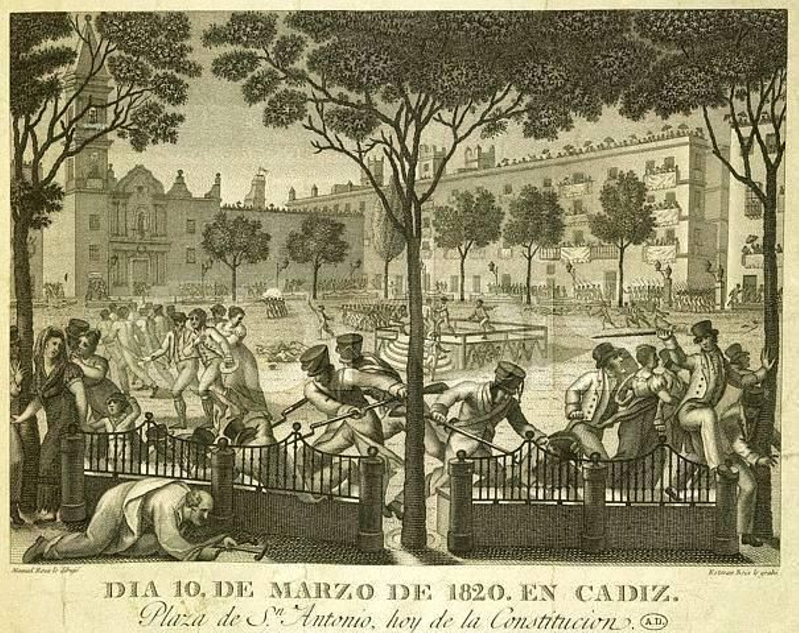 Así se ha tranformado la plaza de San Antonio