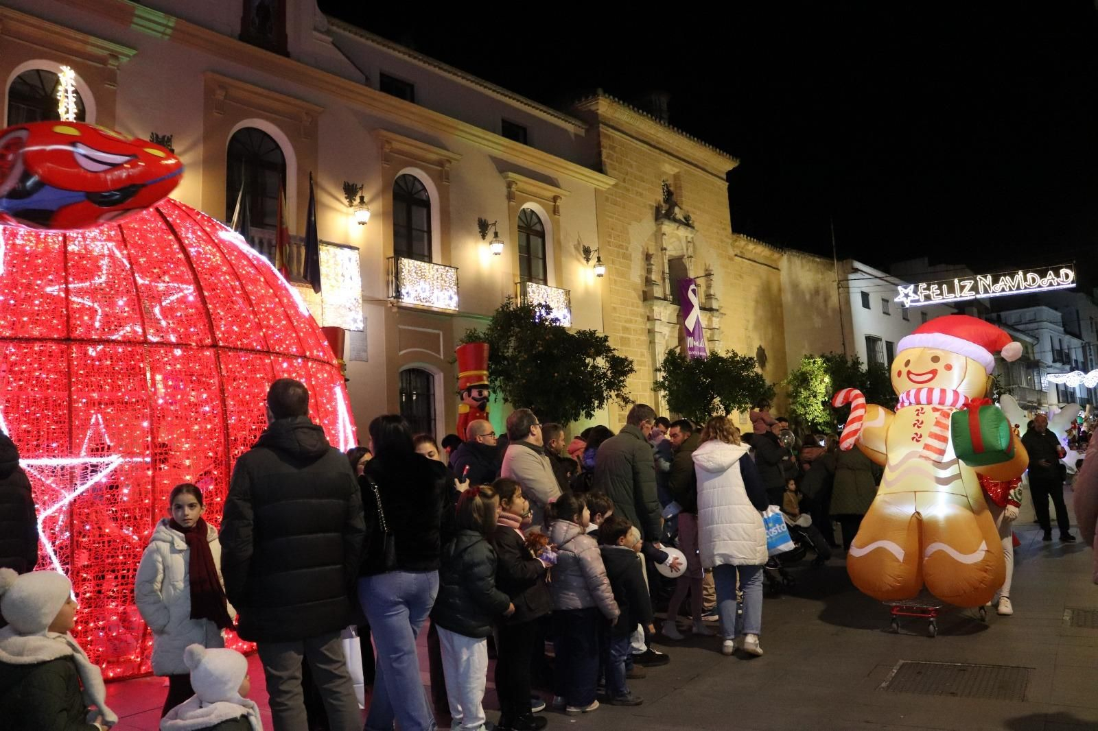 Inauguración del alumbrado especial de Navidad en Montilla