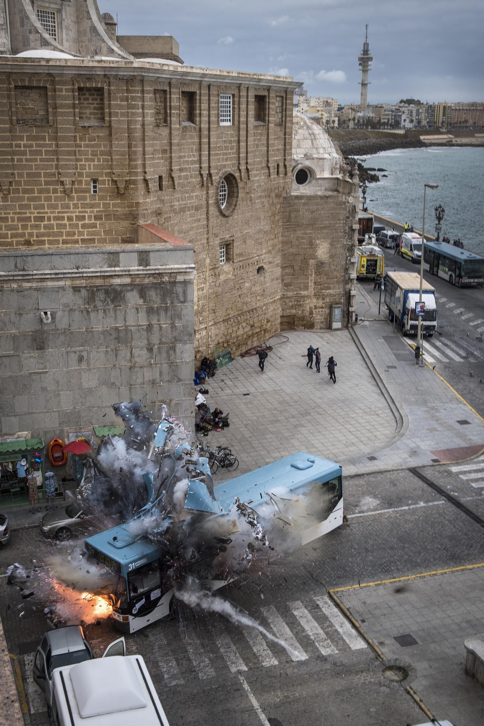 Espectacular explosión en el rodaje de 'The Rythm Section'