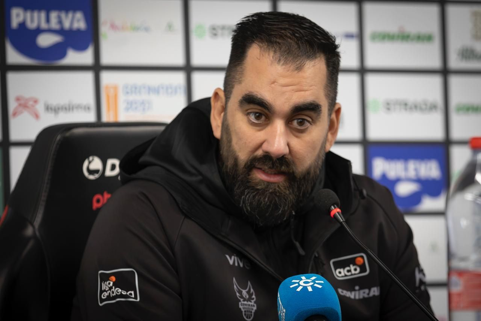 Ramón Díaz en la rueda de prensa de este viernes.