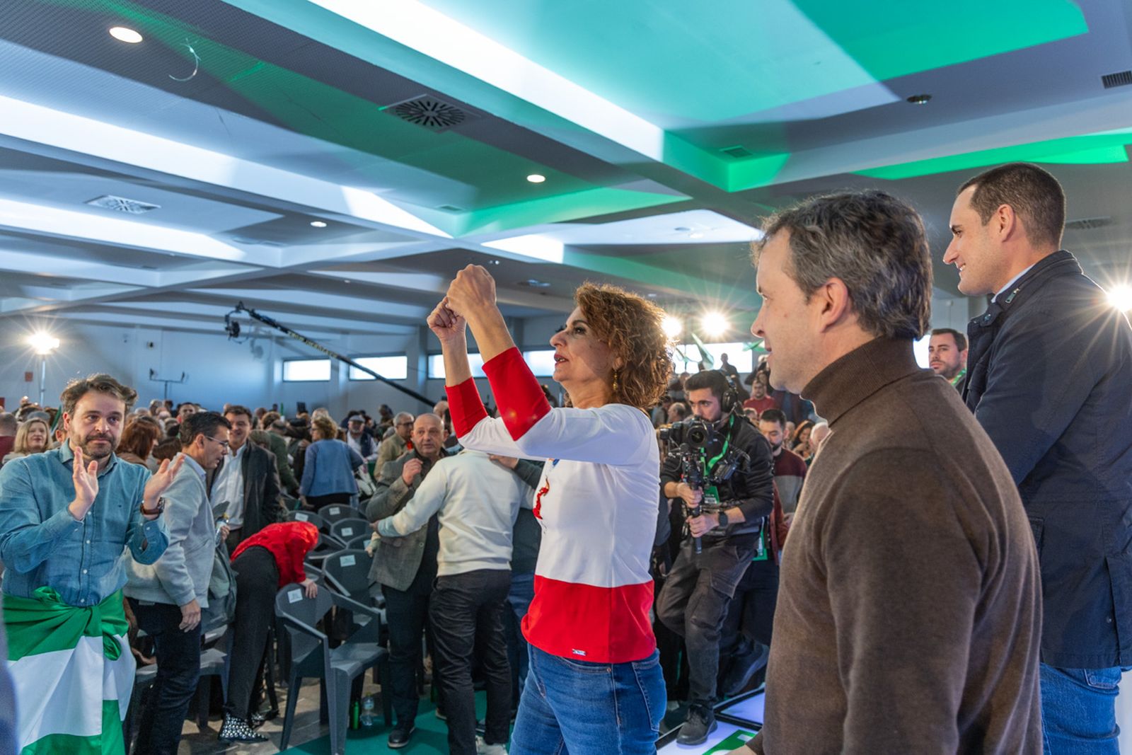 Acto en defensa de los servicios públicos para celebrar el 28F en Jaén