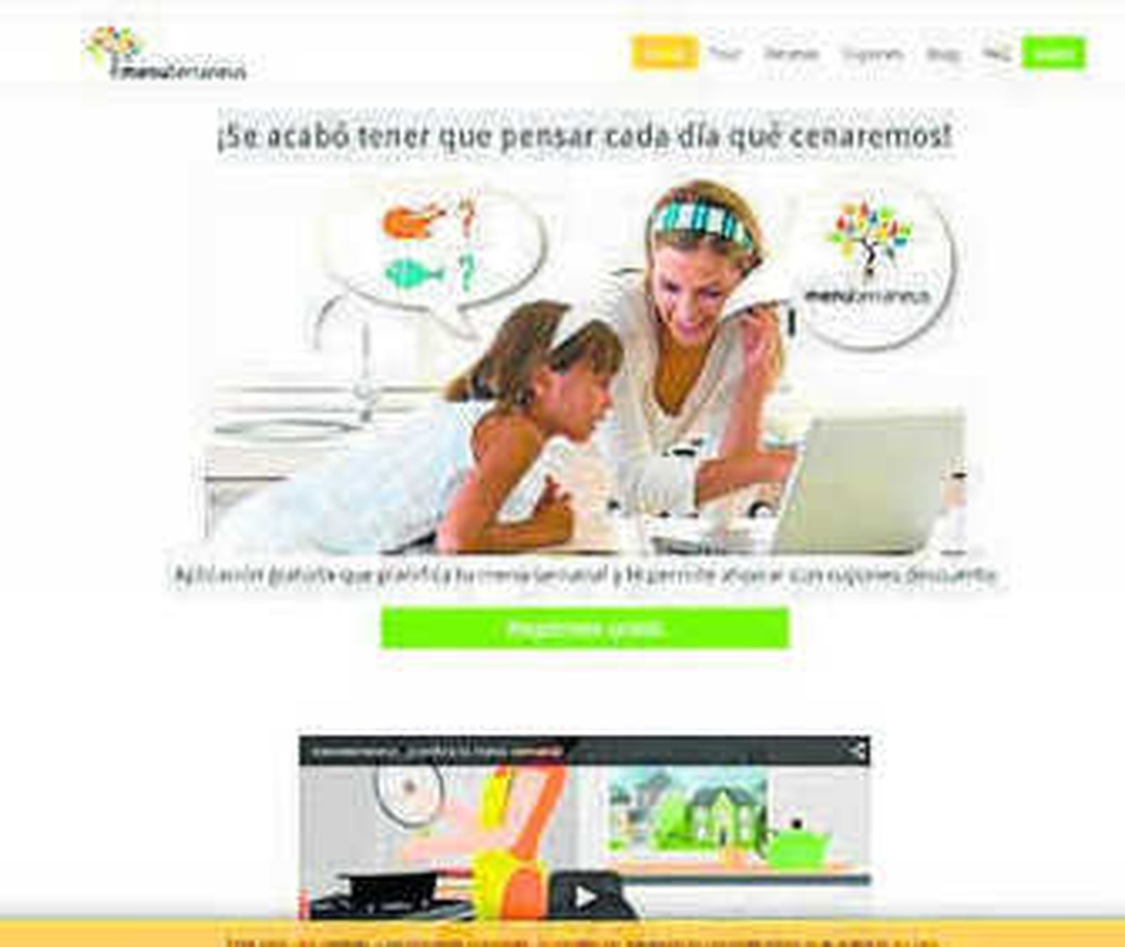 Menú gratis y a medida