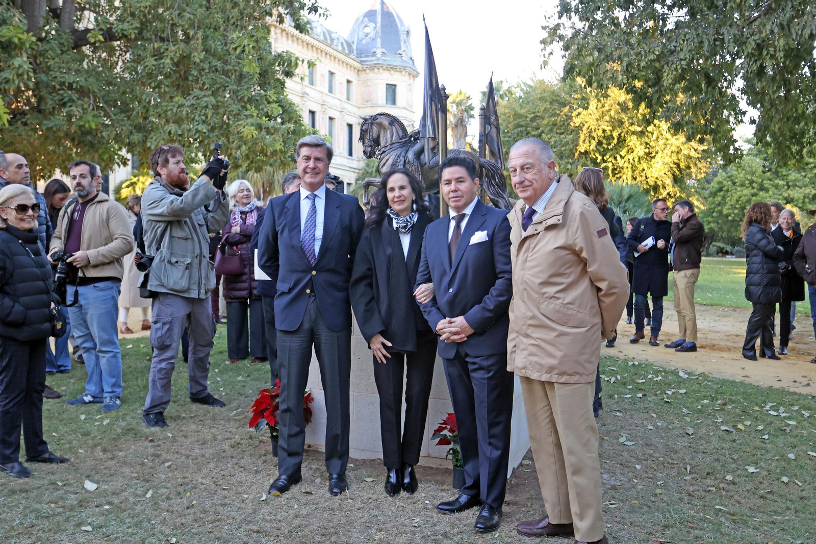 Inauguración del monumento dedicado a Álvaro Domecq en la Real Escuela