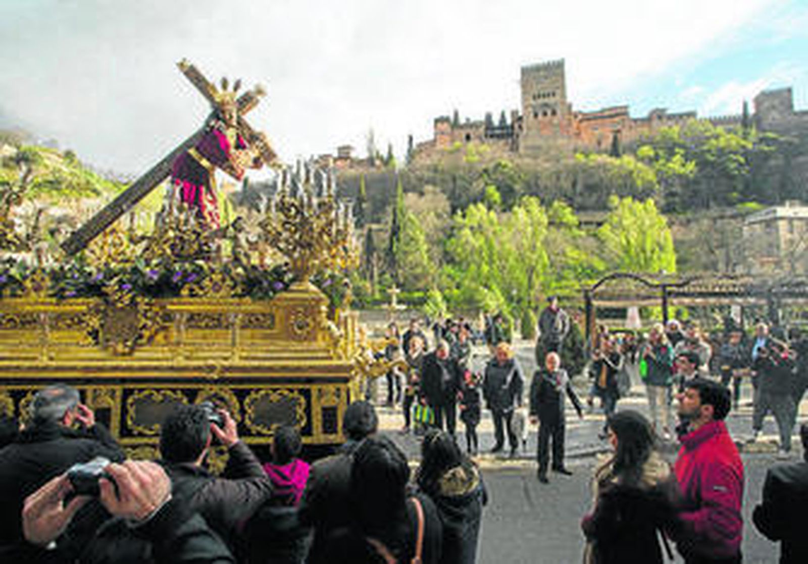 El Señor de la Amargura, titular de la cofradía del Vía Crucis durante la procesión del pasado Martes Santo.