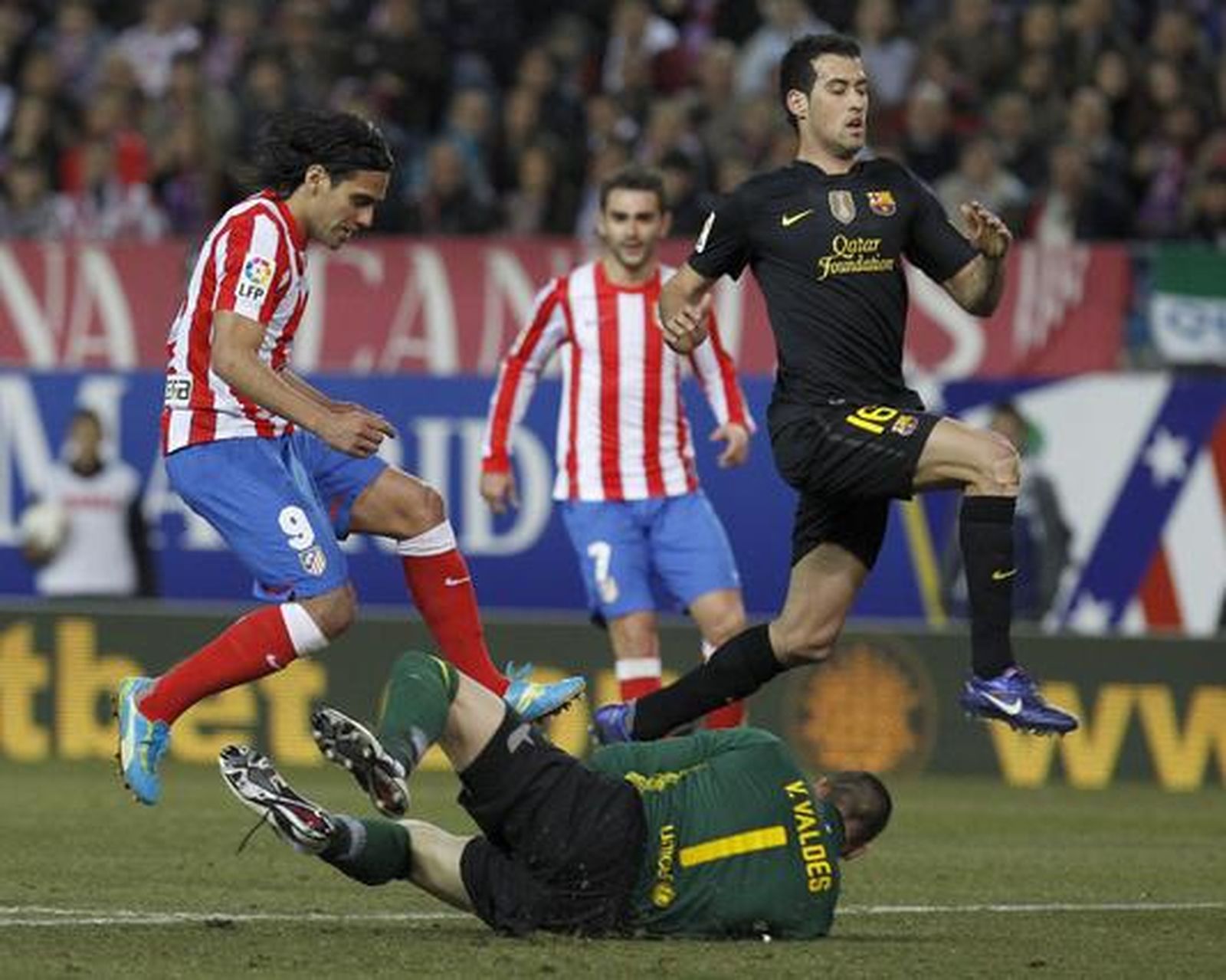 Las imágenes del Atlético- Barcelona