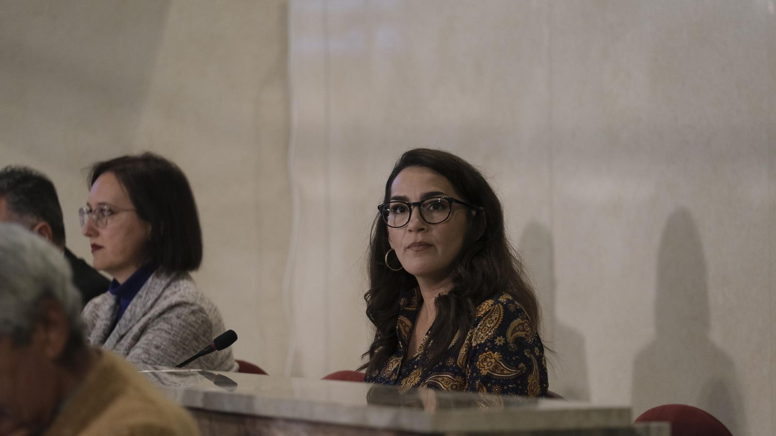 Carmen Mateos, concejal no adscrita, en el Pleno.