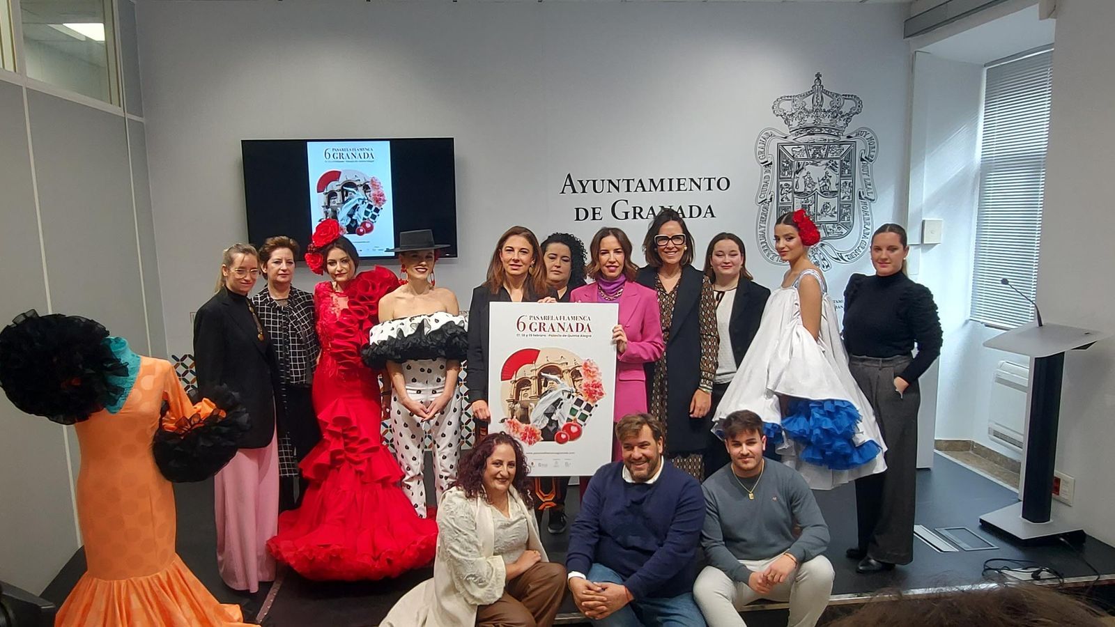 Diseñadores que participan en la Pasarela Granada Flamenca 2023.