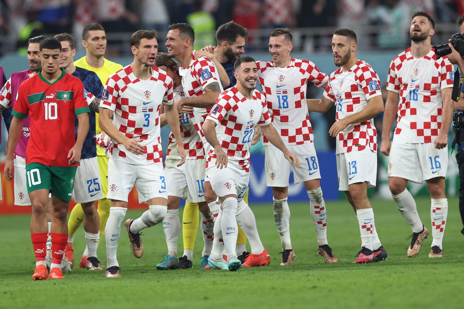 Las fotos del Croacia-Marruecos del Mundial de Qatar