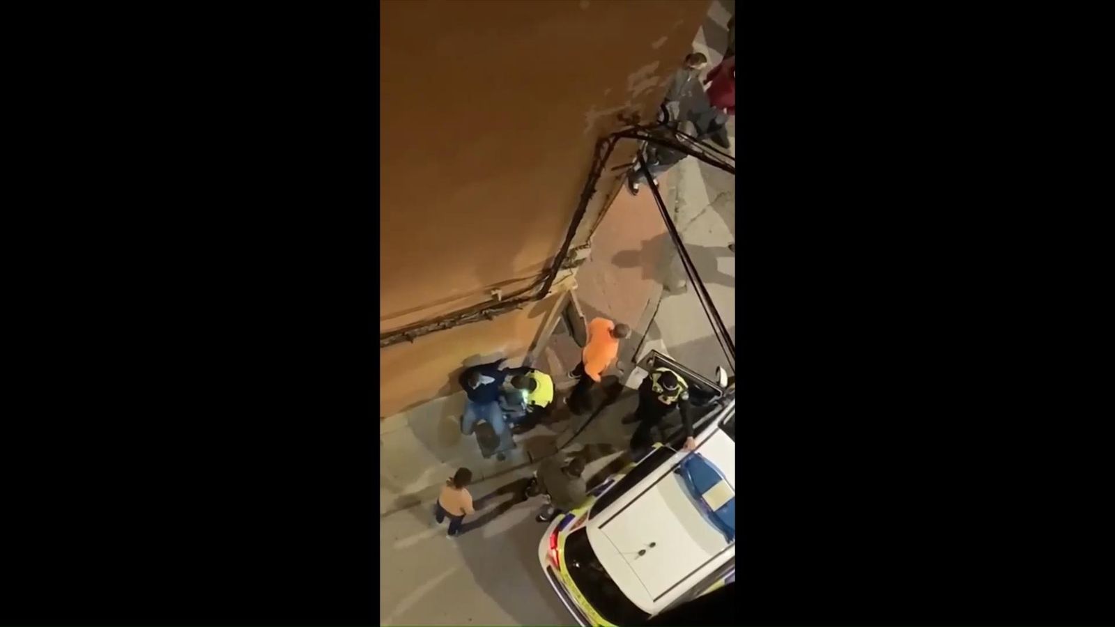 Triple accidente de un conductor borracho.