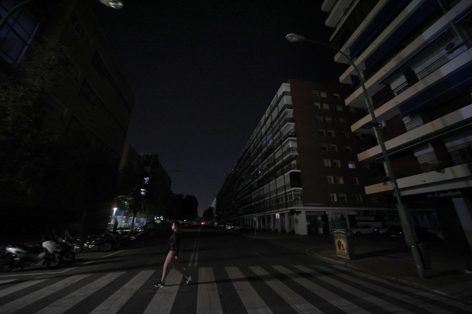 Imágenes del apagón en Sevilla