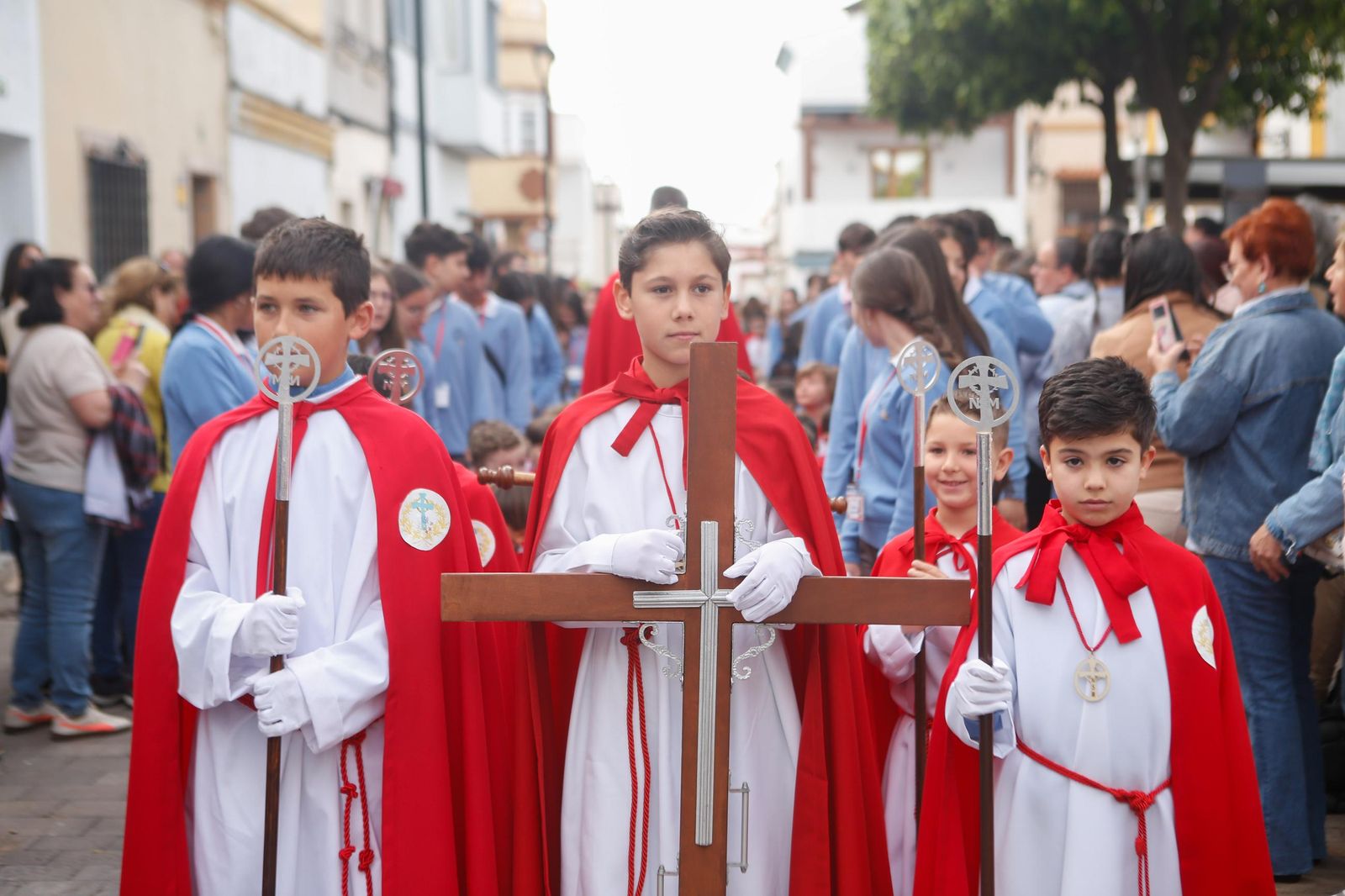 Fotos de la procesión infantil del colegio Nuestra Señora de los Milagros de Algeciras