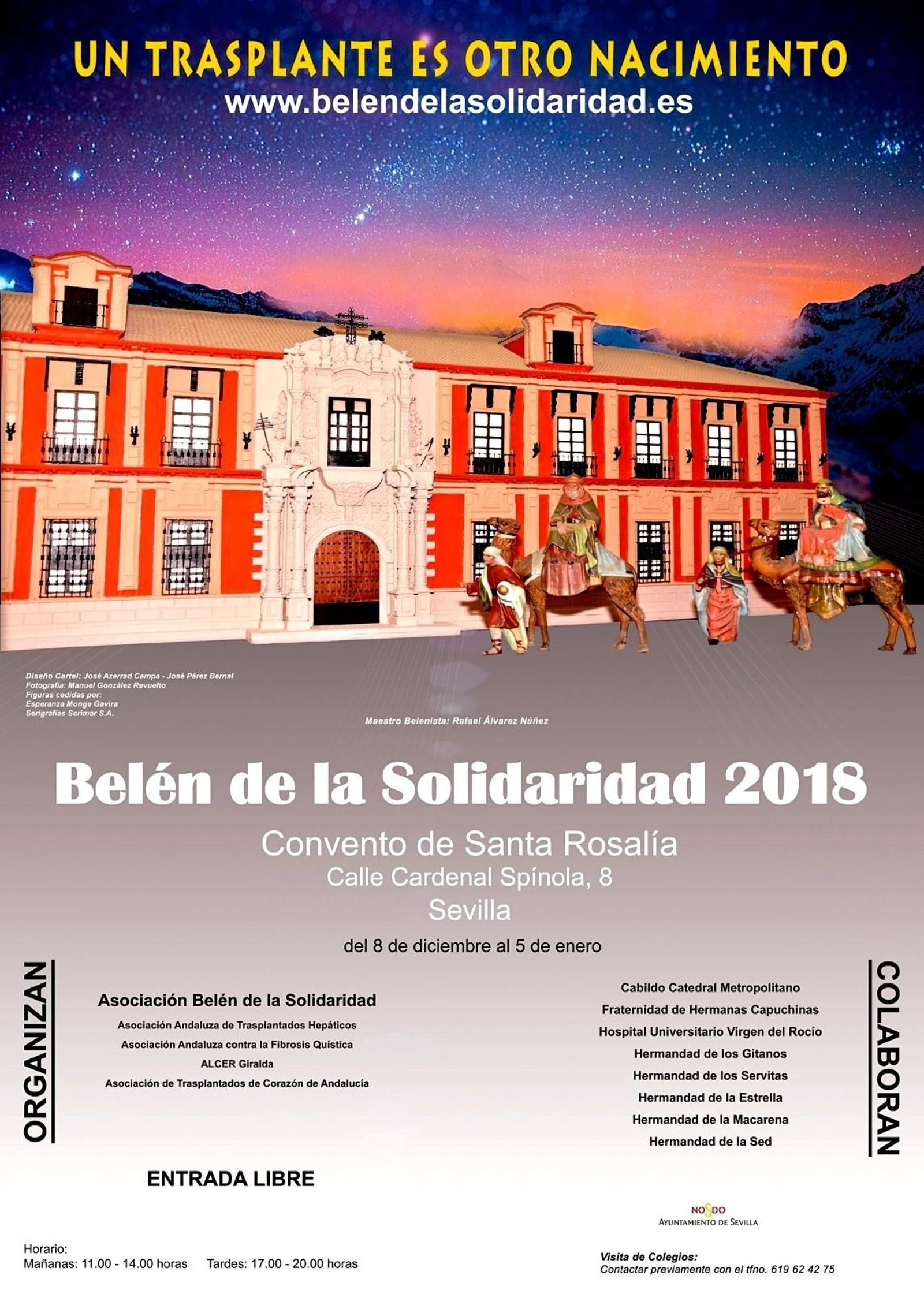 El Belén de la Solidaridad se exhibe en el Convento de Santa Rosalía.