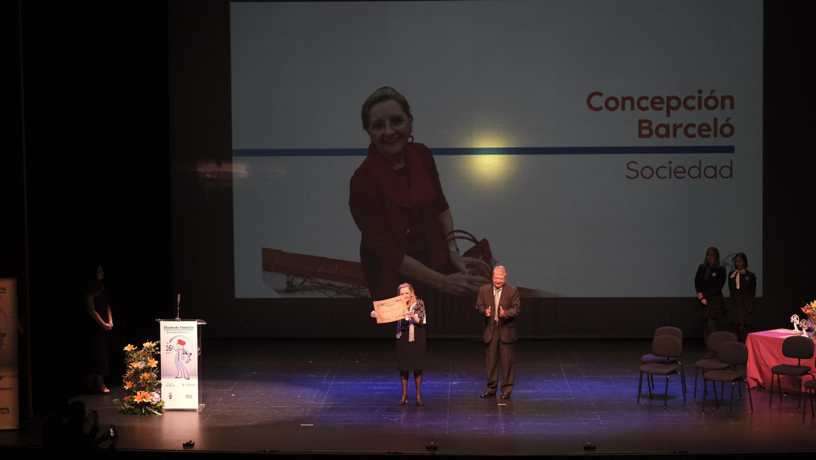Imágenes de la Gala Aniversario de Diario de Almería, en Roquetas