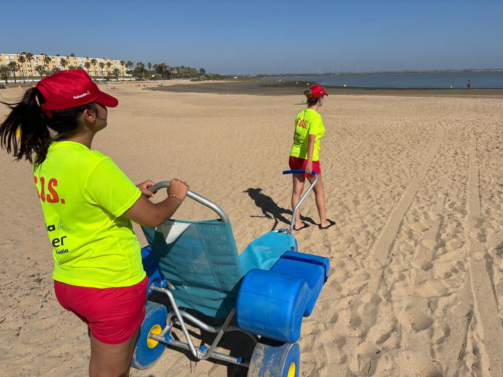 Silla anfibia en la Playa de La cachucha