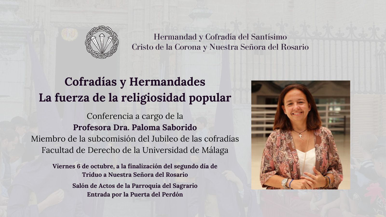 Cartel de la convocatoria de la conferencia