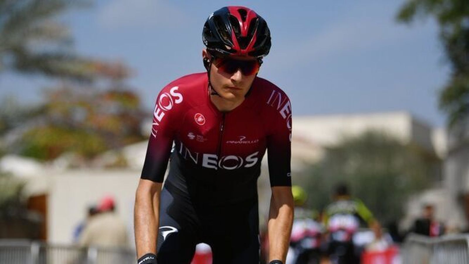 El joven Carlos Rodríguez, con el maillot del Ineos.