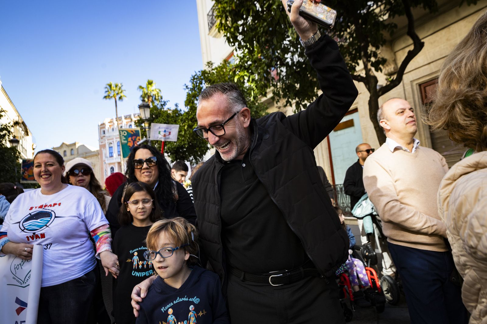 Imágenes de la marcha solidaria de las asociaciones de enfermedades raras en Jerez
