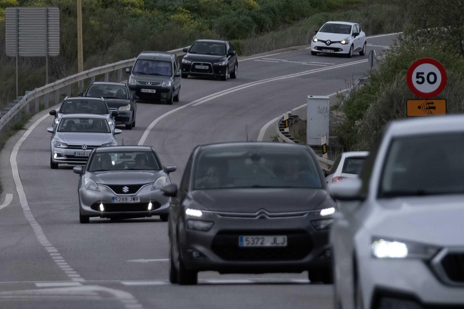 Carretera entre Ronda y Málaga por Ardales.
