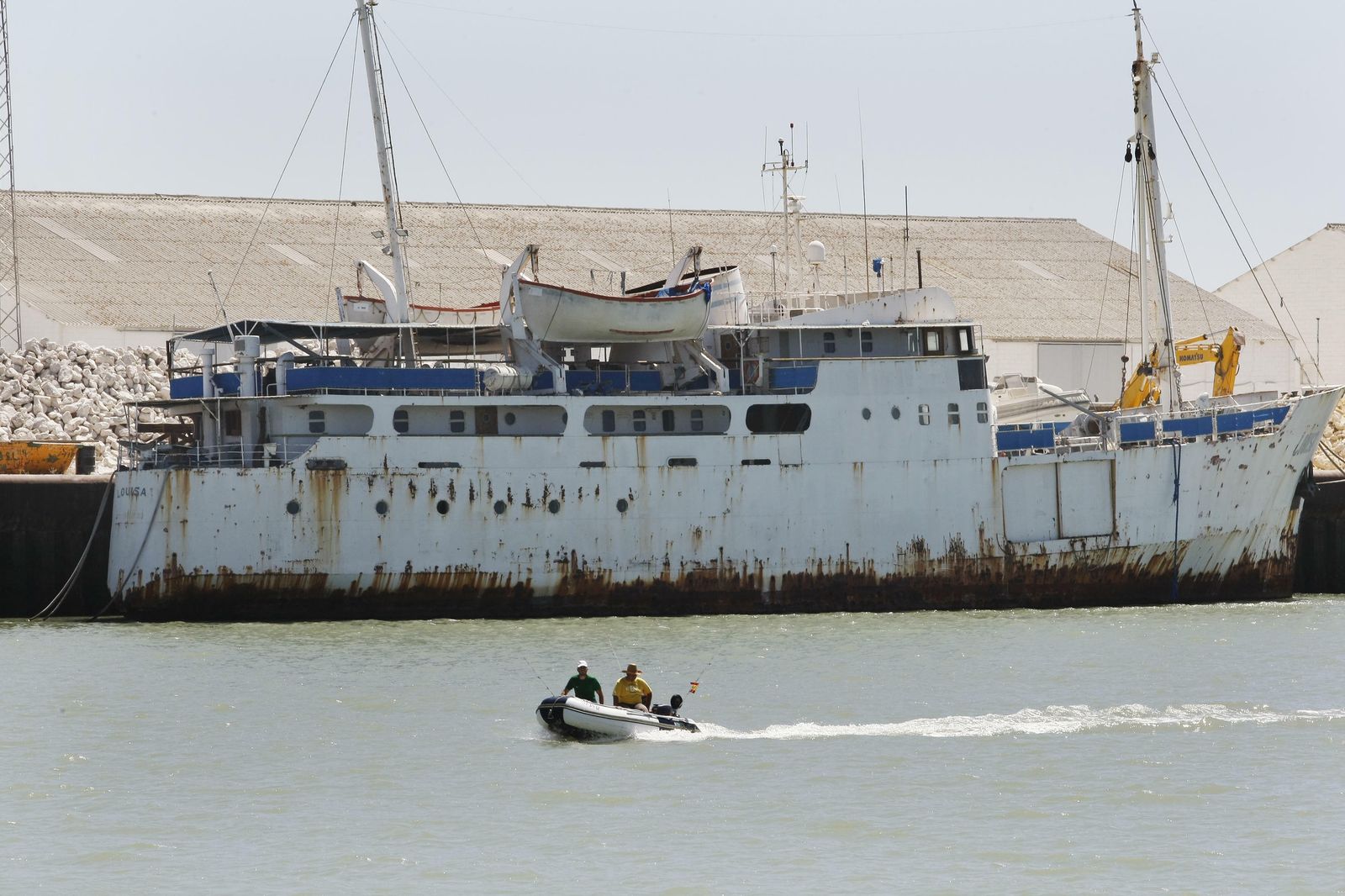El buque 'Louisa' en El Puerto de Santa María en 2004.