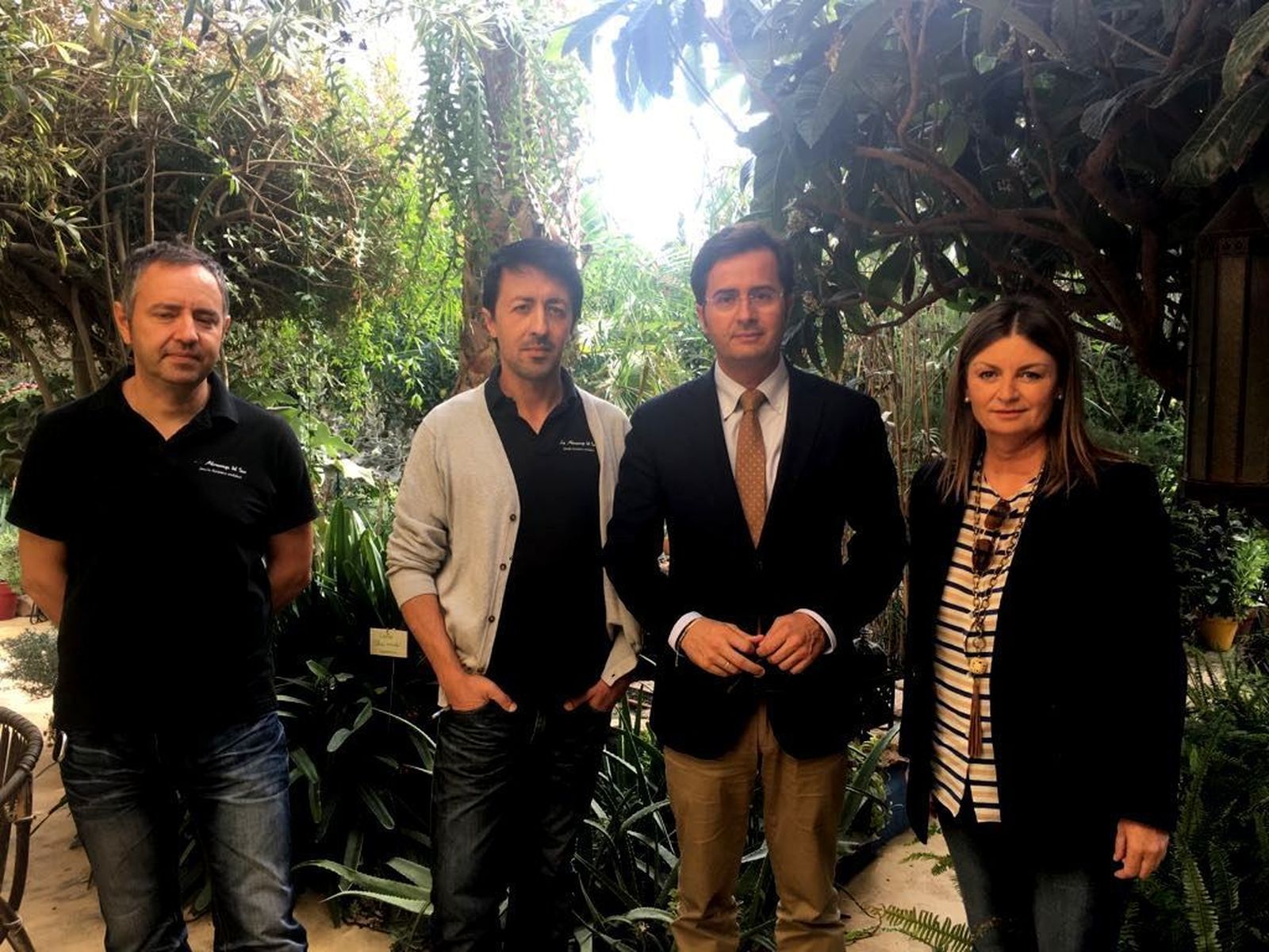 Góngora y Barranco visitan 'La Almunya del Sur'