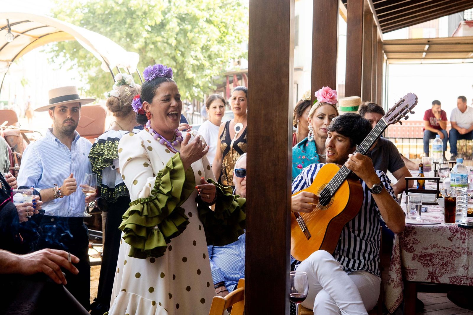 El ambiente en El Rocío durante la tarde del domingo, en fotografías