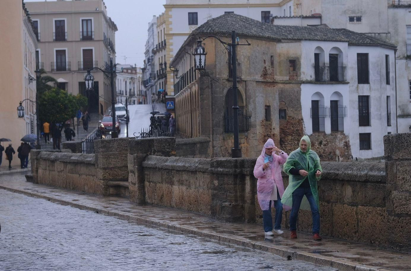 Las imágenes de la lluvia de la borrasca Karlotta en Ronda Las imágenes de la lluvia de la borrasca Karlotta en Ronda