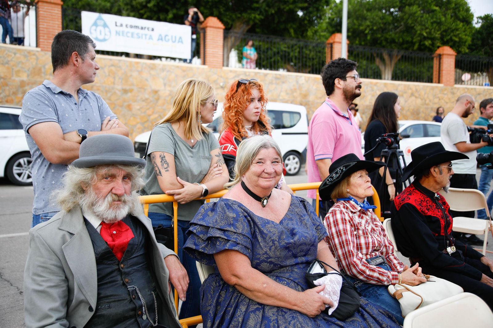 Descubrimiento de la silla del actor Fabio Testi en el Paseo de la Fama de Tabernas, en imágenes