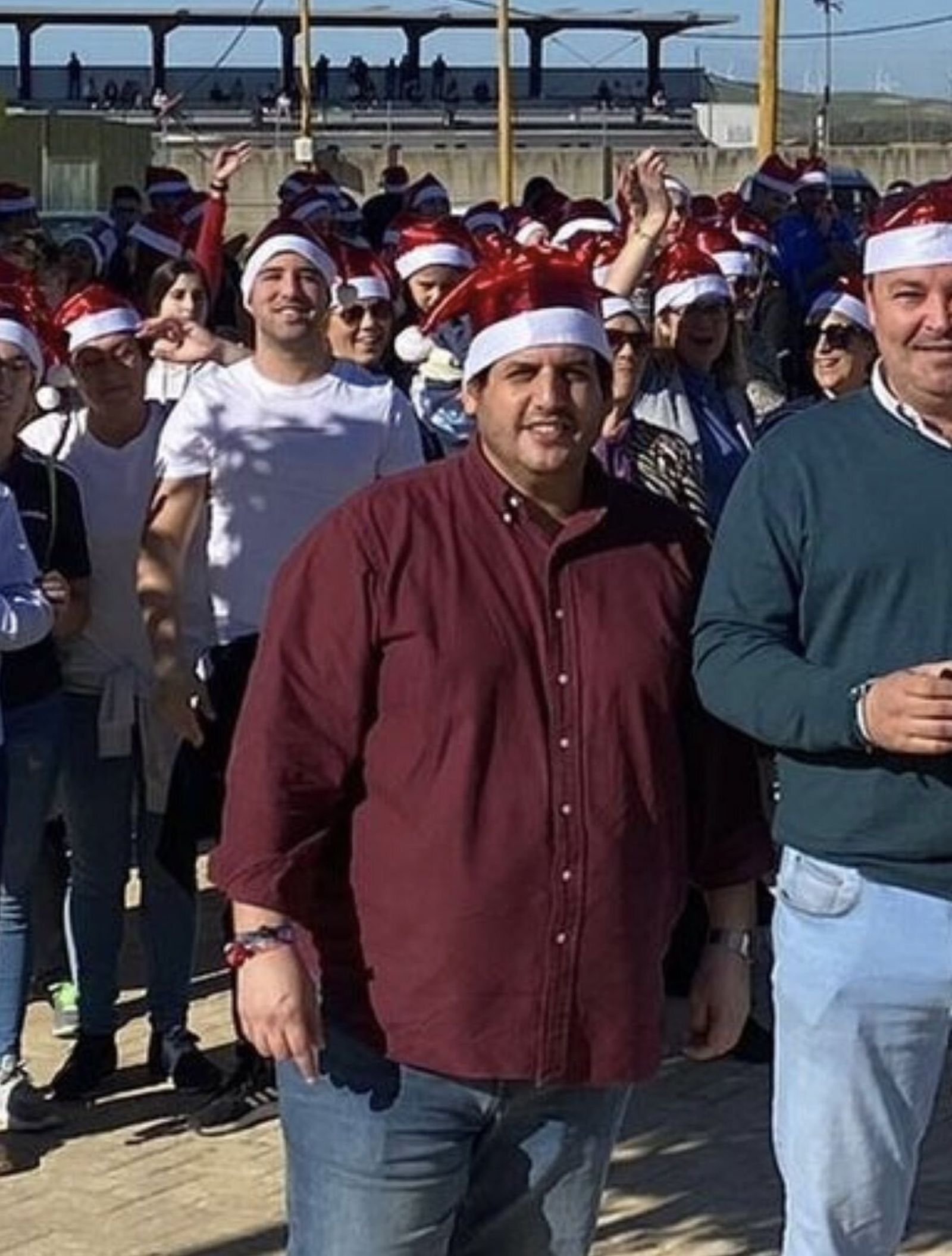 El delegado de Cultura de la Junta haciendo el ganso