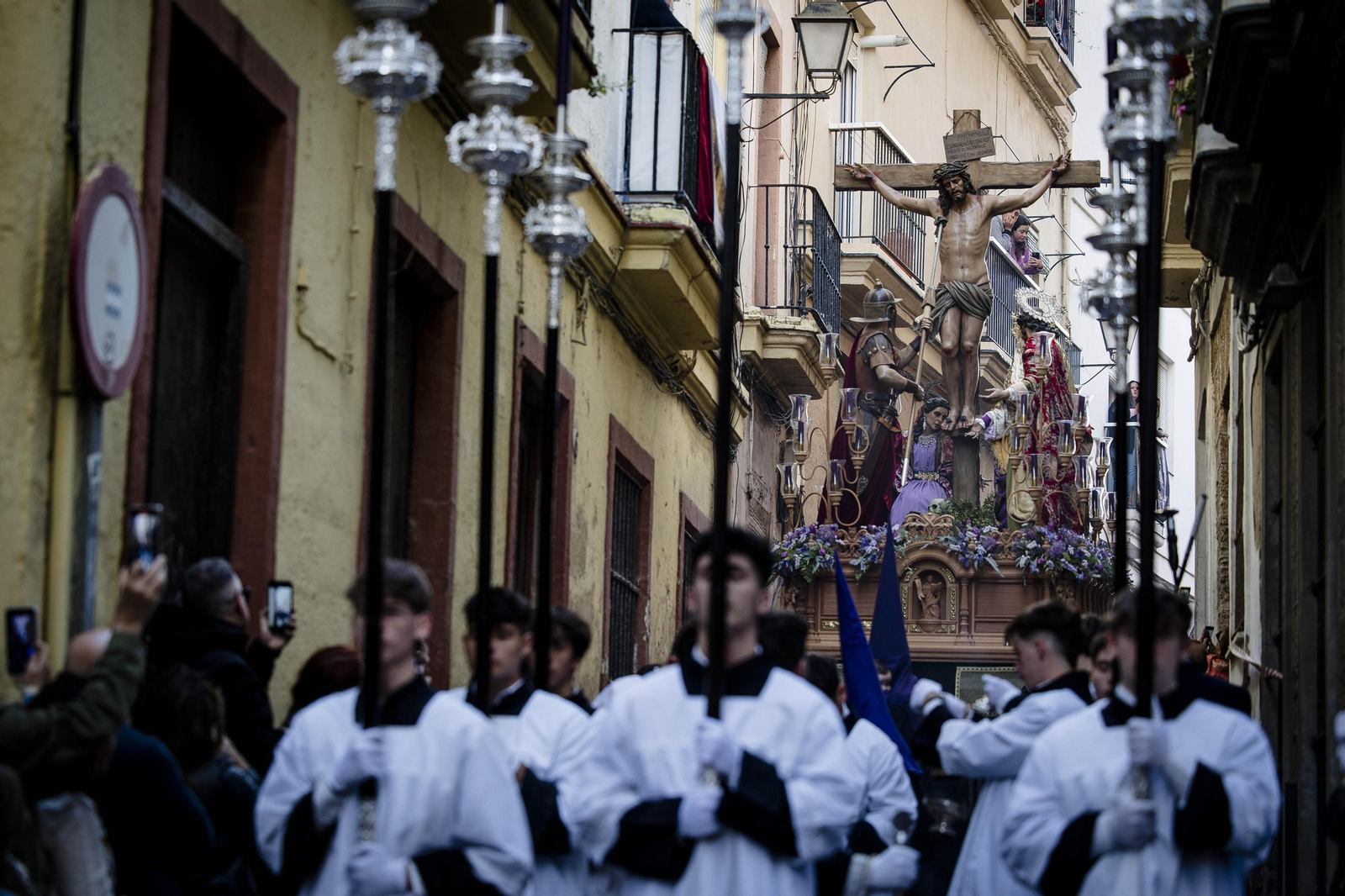Imágenes de la cofradía de Siete Palabras en la Semana Santa de Cádiz 2023