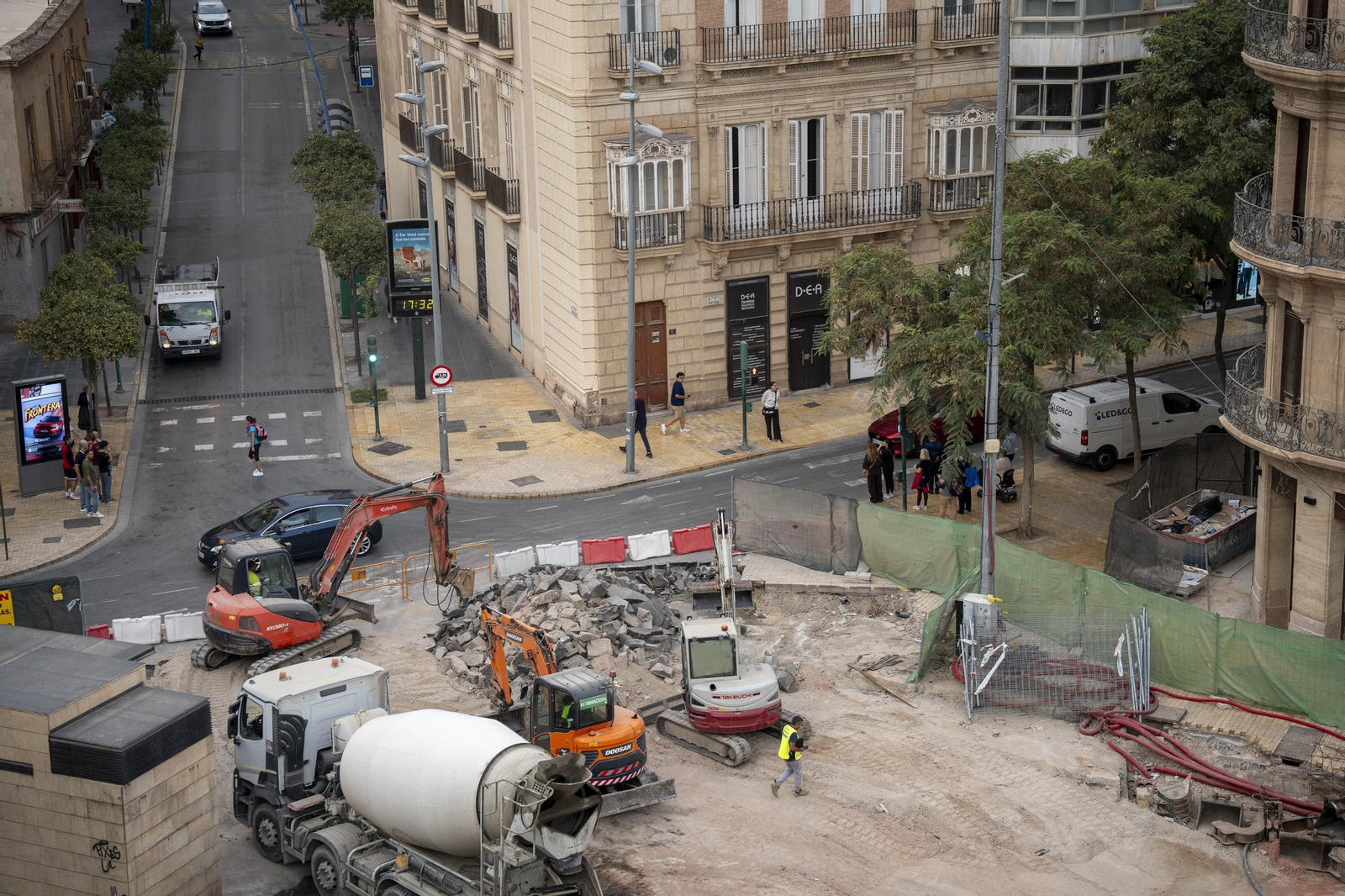 Las imágenes de las obras del paseo de Almería