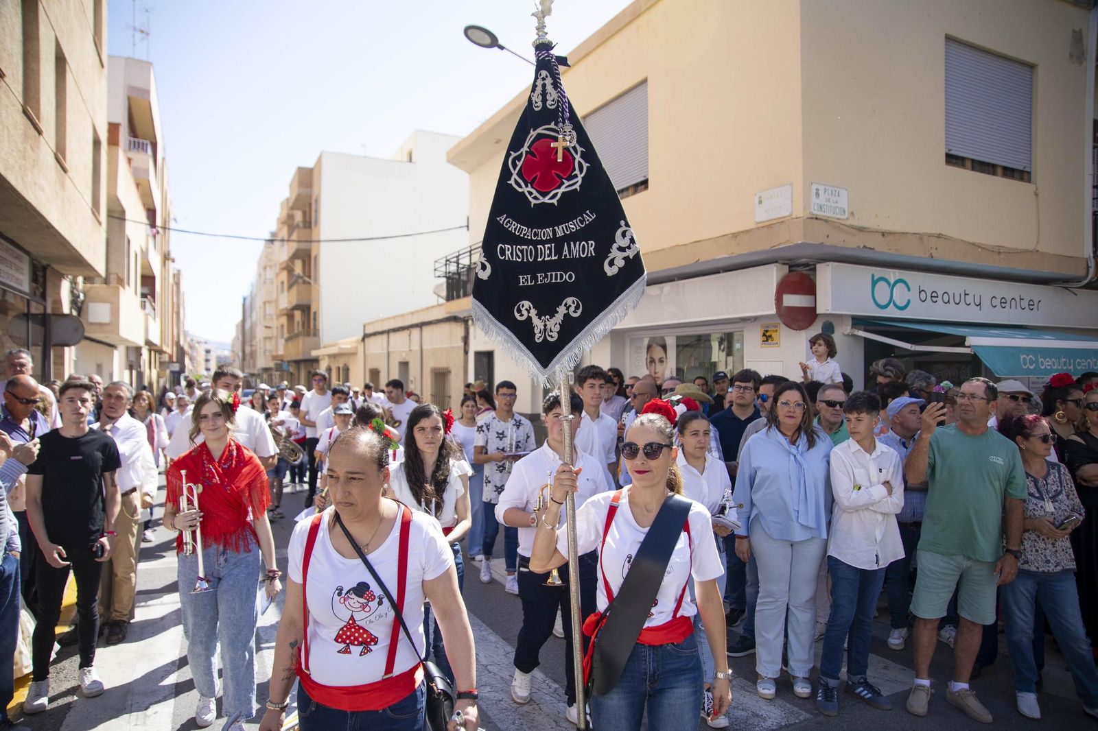 Las imágnes de la misa y procesión en honor a San Marcos en El Ejido