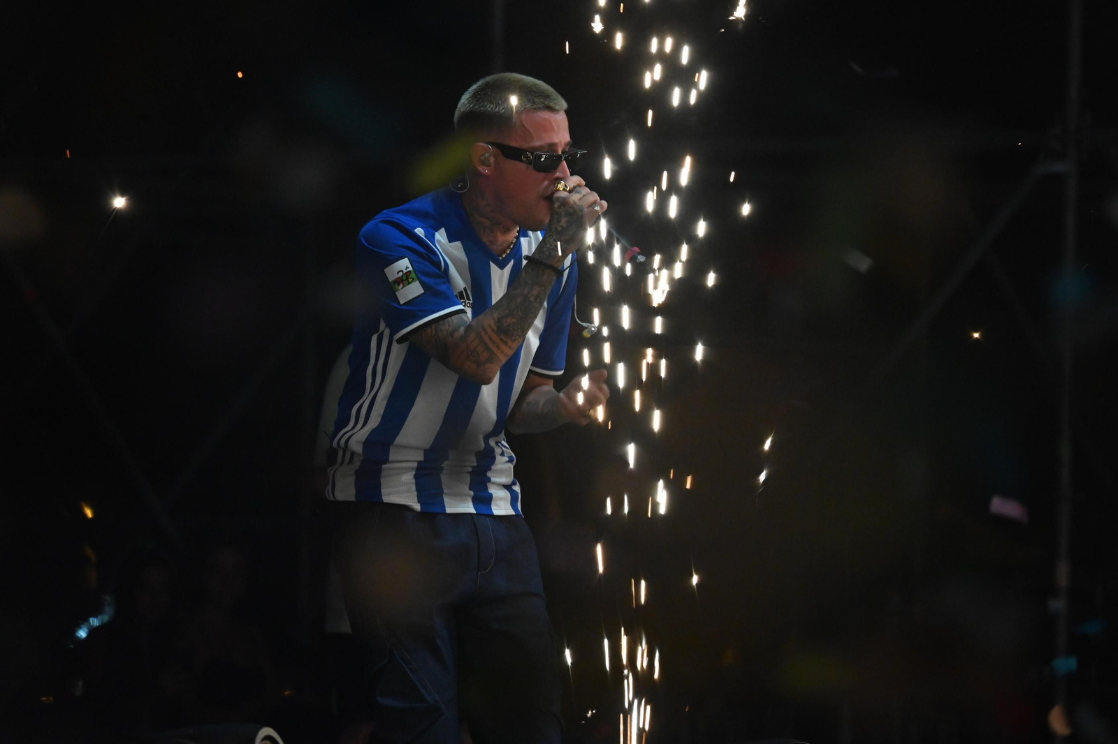 Las imágenes del concierto de Maikel Delacalle en las Fiestas Colombinas de Huelva