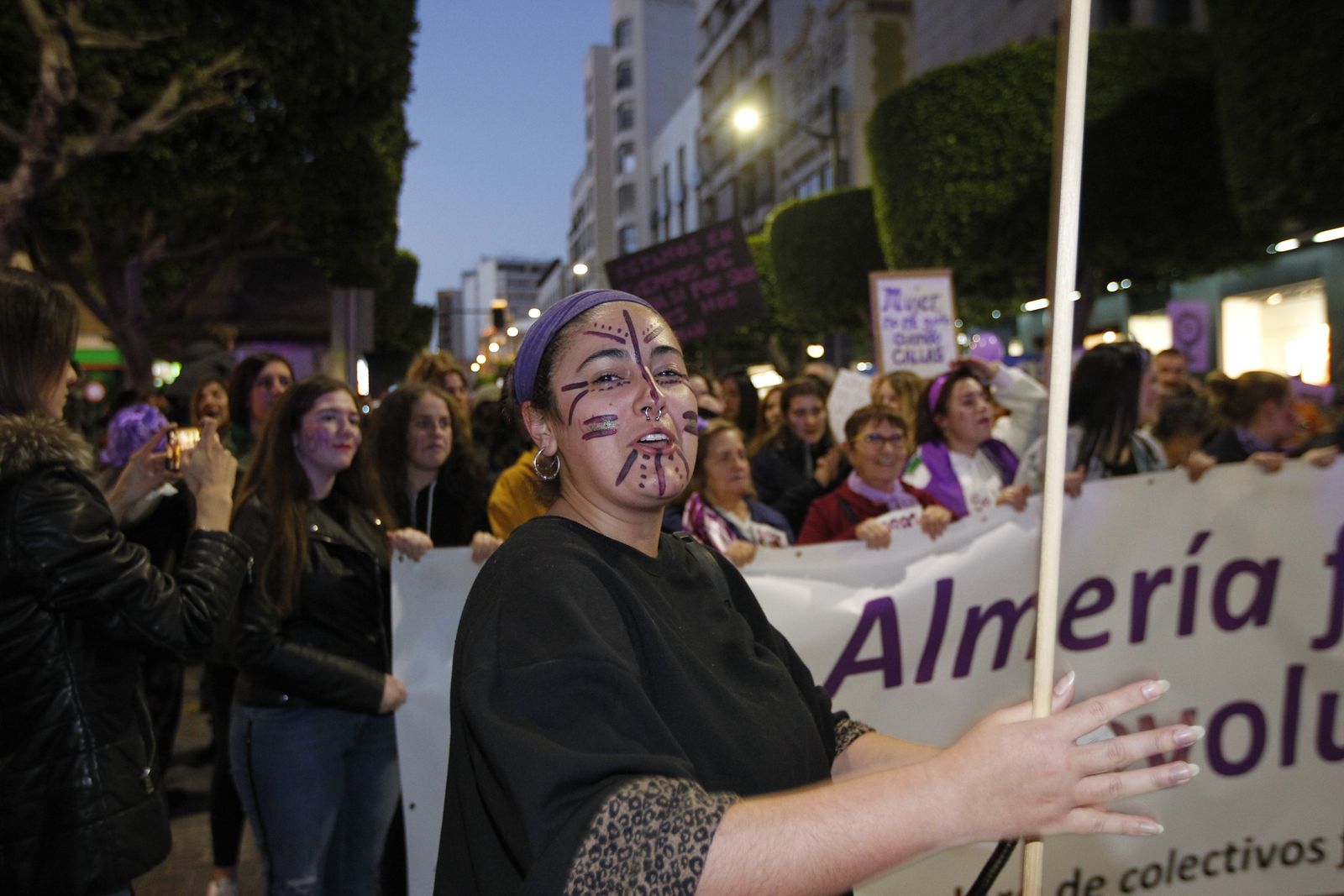 Fotogalería manifestación Día Internacional de la Mujer en Almería