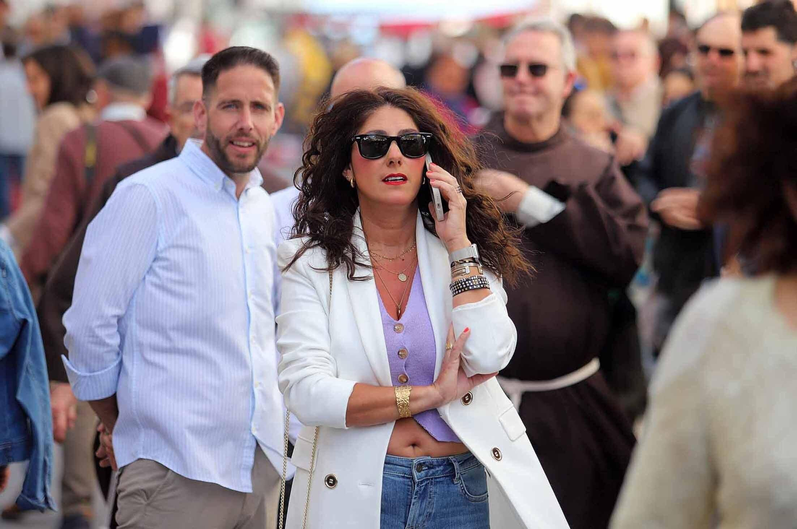 Imágenes del gran ambiente en la Feria Medieval de Palos de la Frontera, Huelva