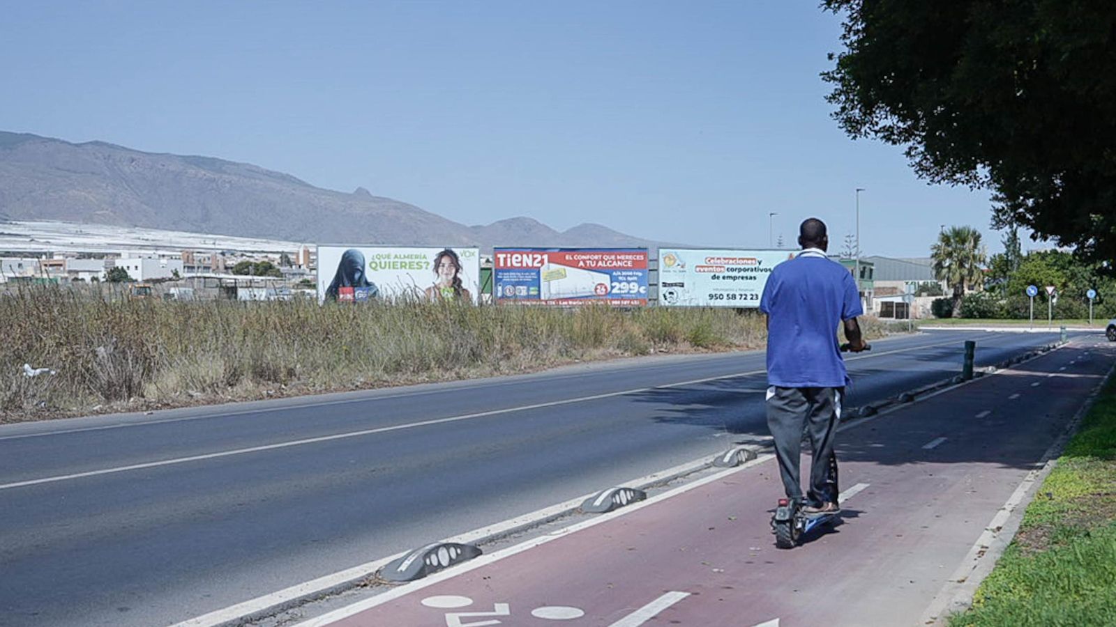 La misma valla en una foto del pasado jueves.