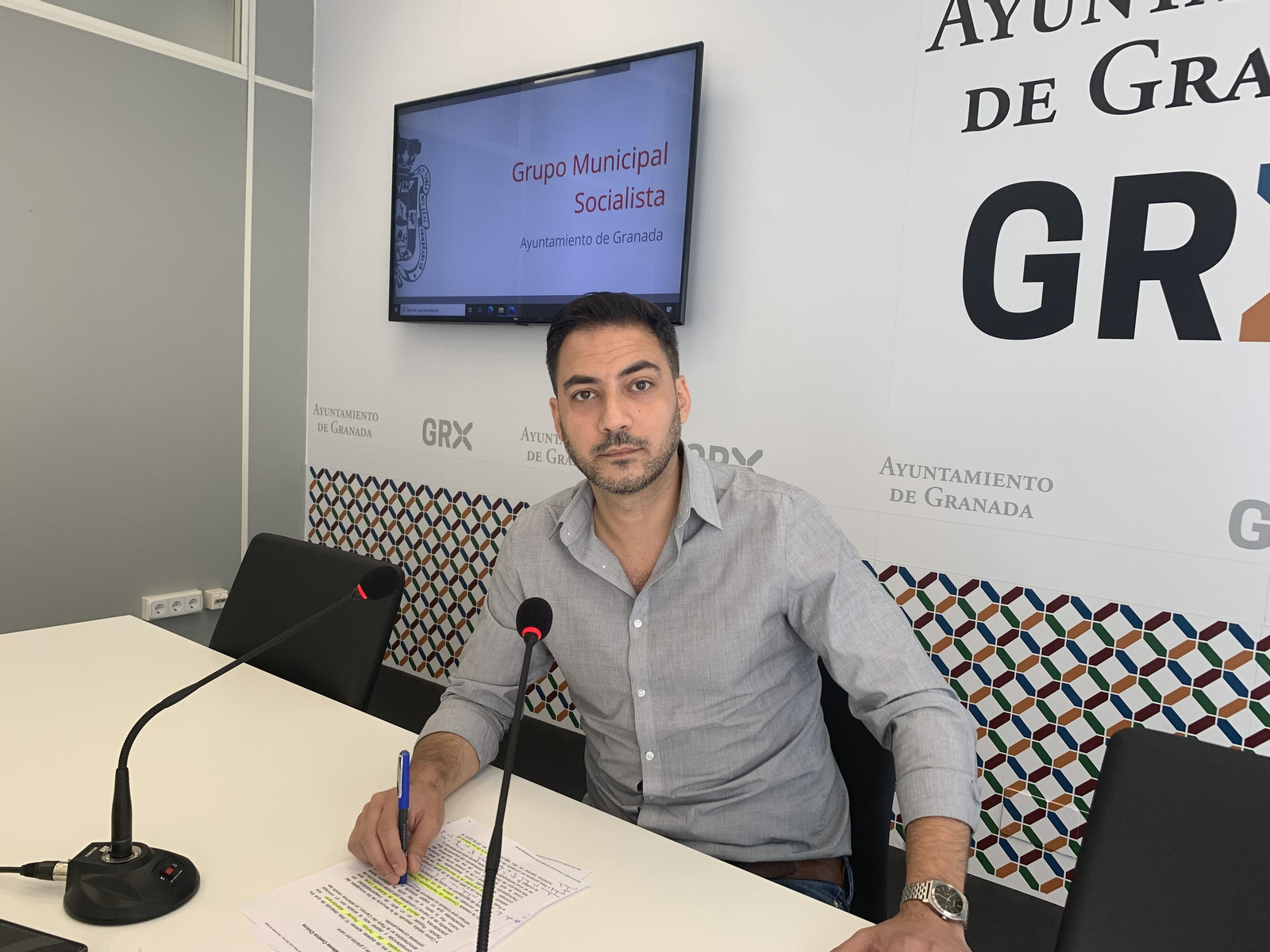 El concejal socialista Eduardo Castillo en una anterior comparecencia