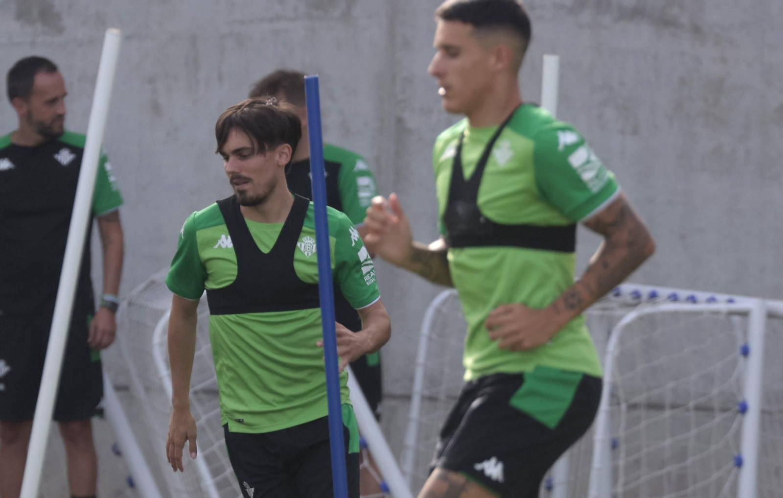Rodri, en el entrenamiento de ayer.