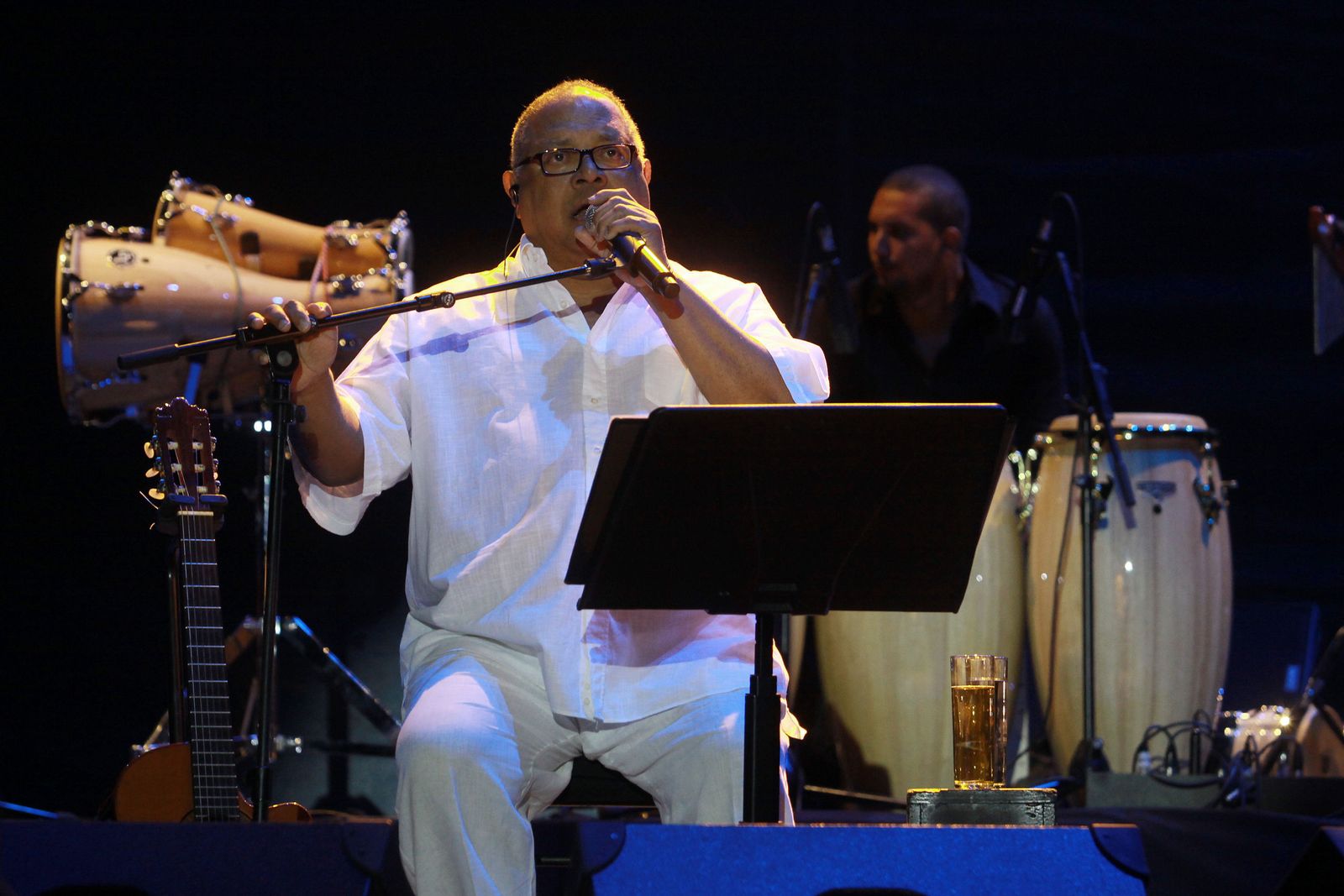 Pablo Milanés, en un concierto en 2011.
