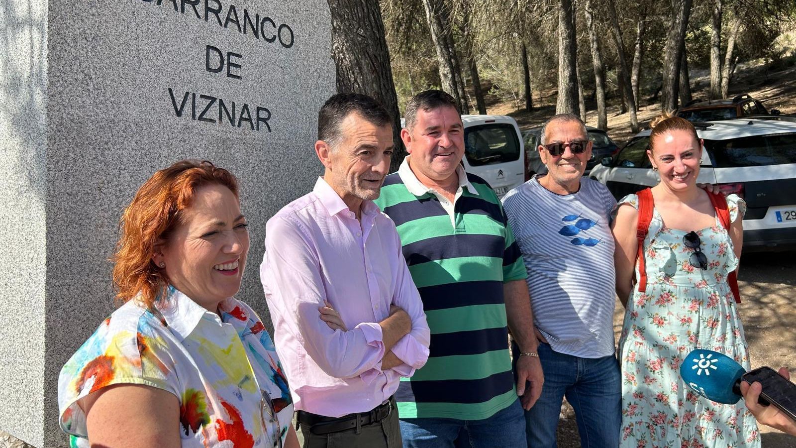 Antonio Maíllo visita el Barranco de Víznar
