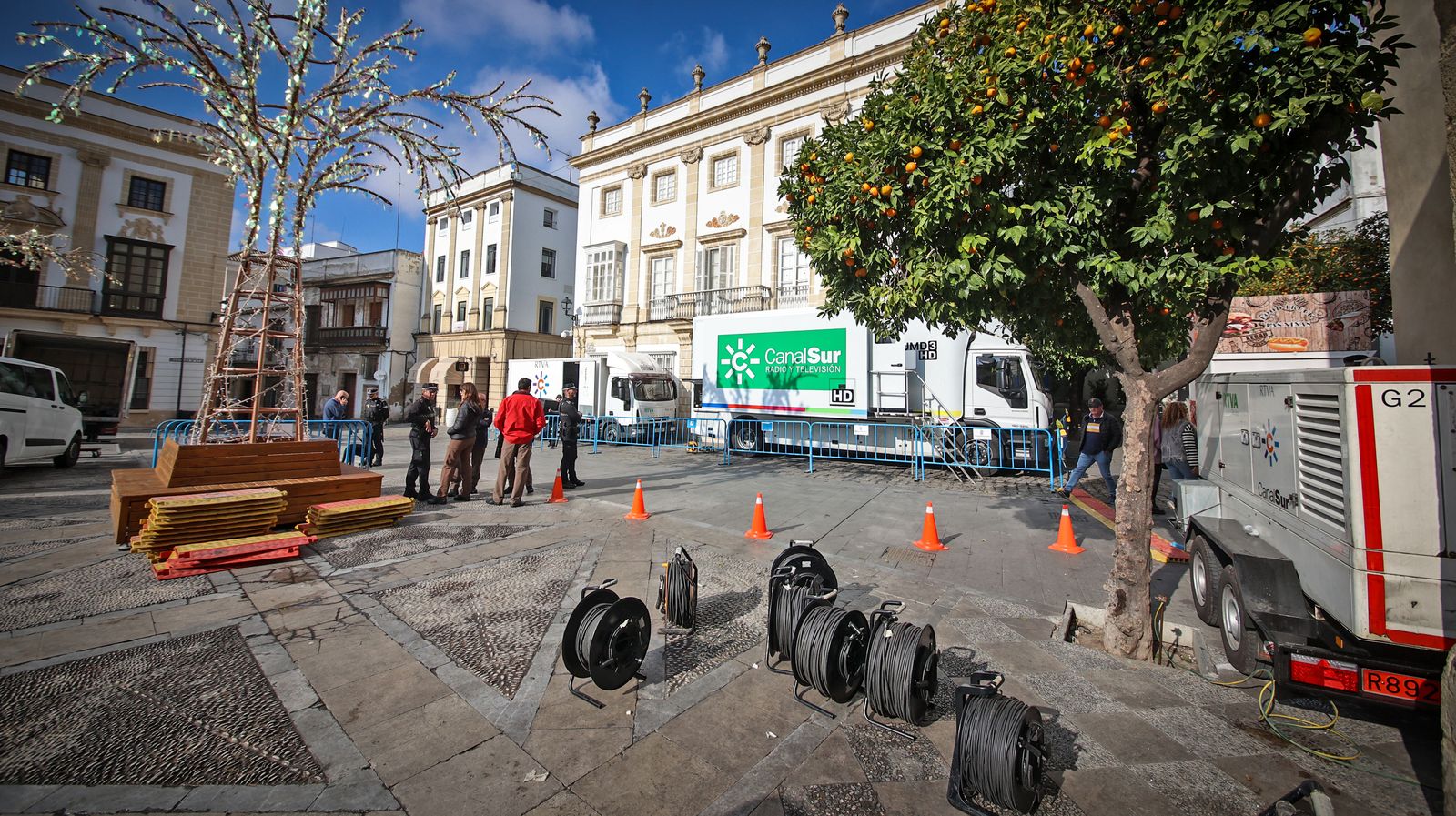 Todo preparado para las Campanadas de Canal Sur en Jerez