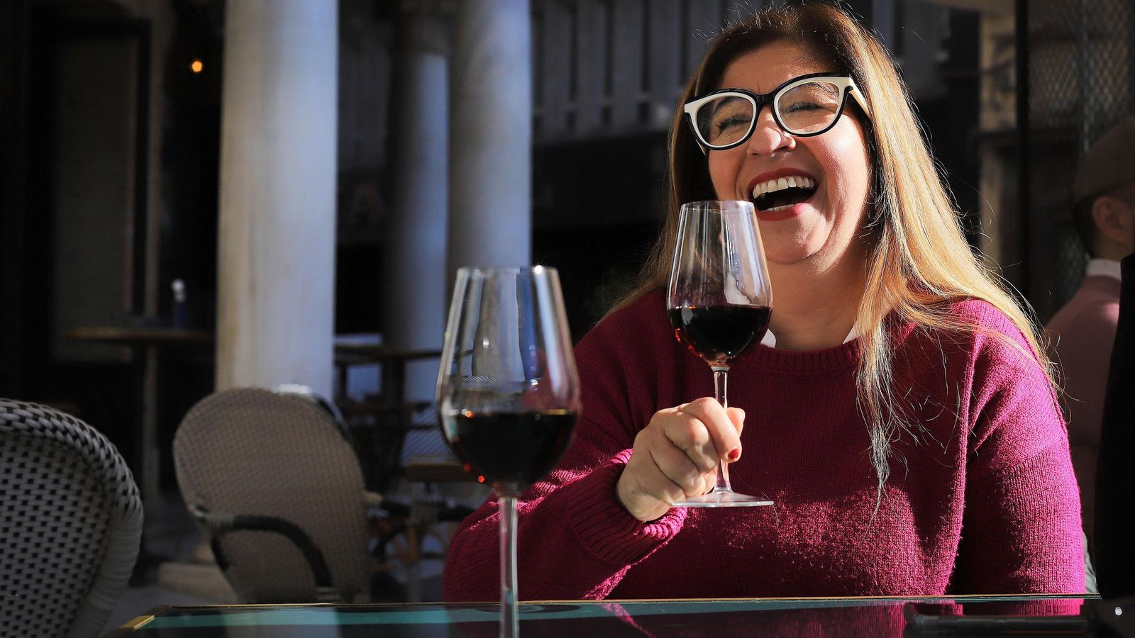 Vanessa Calvo sonríe en un momento de la entrevista realizada en el Gallo Azul.