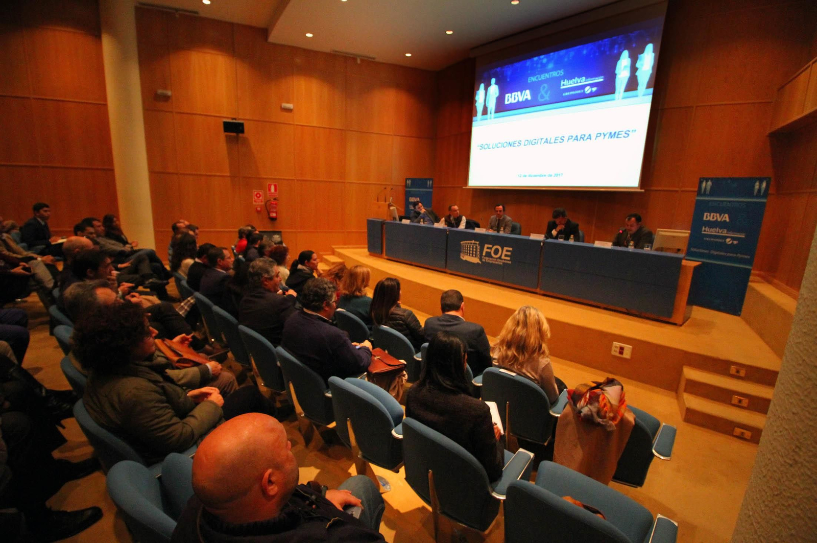 Imágenes del encuentro de HUELVA INFORMACION con el BBVA. I Edición Soluciones Digitales para Pymes.